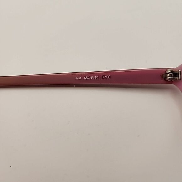 Valentino VA5531 52-16 140 Eyeglasses Frame Red Pink EYQ Rhinestone Acetate main image 6